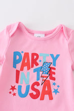 Pink "party in the usa" baby skirt set - ARIA KIDS