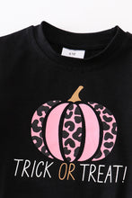 Black leopard pumpkin romper - ARIA KIDS