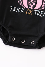 Black leopard pumpkin romper - ARIA KIDS