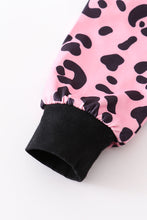 Black leopard pumpkin romper - ARIA KIDS