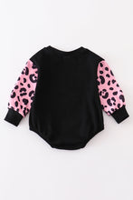 Black leopard pumpkin romper - ARIA KIDS
