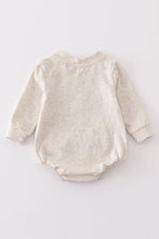 Grey "thankful vibes" baby romper - ARIA KIDS