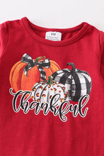 Pumpkin thankful stripe baby romper - ARIA KIDS