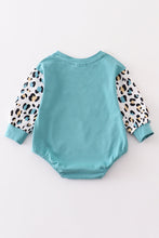 Blue thankful leopard pumpkin baby bubble - ARIA KIDS