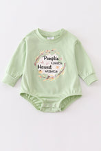 Green pumpkin baby romper - ARIA KIDS