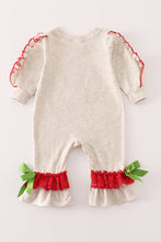 Grey turkey ruffle baby romper - ARIA KIDS