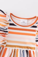 Multicolored stripe ruffle baby romper - ARIA KIDS