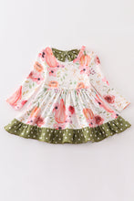Green floral print baby romper - ARIA KIDS
