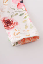 Green floral print baby romper - ARIA KIDS