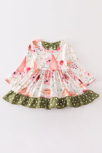 Green floral print baby romper - ARIA KIDS