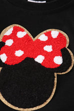 Black character french knot baby romper - ARIA KIDS