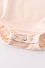 Beige "be kind" floral baby romper - ARIA KIDS