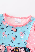 Pink floral print ruffle baby romper - ARIA KIDS