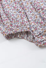 Floral print charactor smocked baby romper - ARIA KIDS