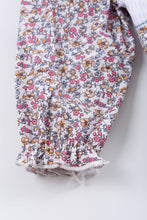 Floral print charactor smocked baby romper - ARIA KIDS
