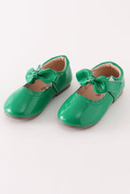 Green bow mary jane shoes - ARIA KIDS