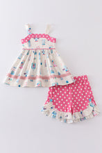 Platinum balcony print strap girl set - ARIA KIDS