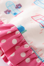 Platinum balcony print ruffle soft baby blanket - ARIA KIDS