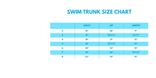 Blue Crocodile Embroidered Swim Trunks - ARIA KIDS