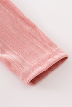 Pink ruffle velvet girl top - ARIA KIDS