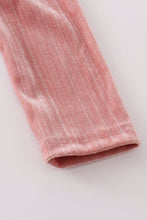 Pink ruffle velvet girl top - ARIA KIDS