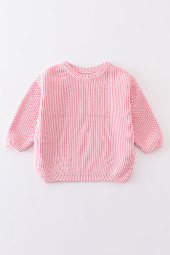 Pink sweater oversize jumper