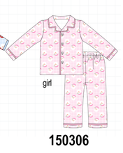 Pink Santa Bamboo Pajama Set