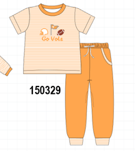 Orange Tennessee Go Vols Embroidery Pants Set