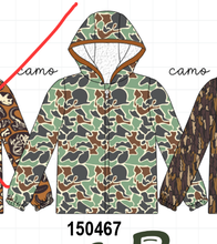 Green Camouflage Raincoat