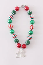 Christmas candy house bubble necklace