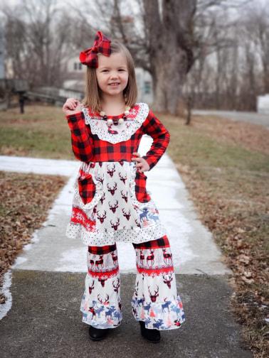 Buffalo plaid christmas dress online