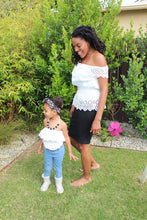 Black White Pearl Rhinestone Necklace - ARIA KIDS