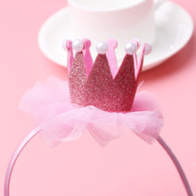 "Sasha" Glitter Crown Tutu Headbands - ARIA KIDS