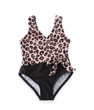 Mommy & Me Black Leopard Bow Swimsuits (Pre-order) - ARIA KIDS