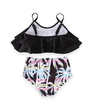Mommy & Me Palm Tree High Waisted 2-Piece Swimsuit (Pre-order) - ARIA KIDS