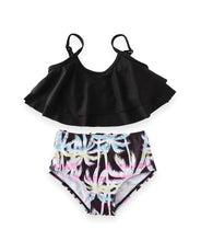 Mommy & Me Palm Tree High Waisted 2-Piece Swimsuit (Pre-order) - ARIA KIDS