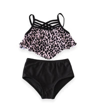 Mommy & Me Black Leopard Cut Out High Waisted 2-Piece Swimsuit (SOLD OUT) - ARIA KIDS