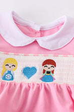 Frozen Pink embroidered girl bubble - ARIA KIDS