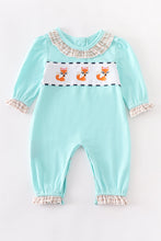 Mint fox applique baby girl romper - ARIA KIDS