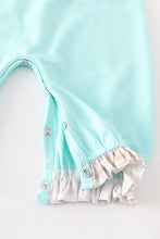 Mint fox applique baby girl romper - ARIA KIDS