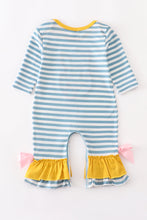 Turkey applique girl romper
