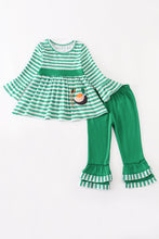 Green stripe duck applique girl set - ARIA KIDS