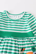 Green stripe duck applique girl set - ARIA KIDS