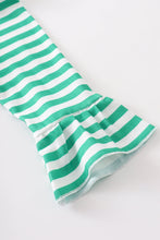 Green stripe duck applique girl set - ARIA KIDS
