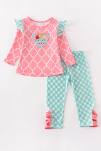 Pink pig applique ruffle girl set - ARIA KIDS