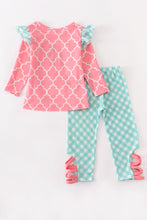 Pink pig applique ruffle girl set - ARIA KIDS