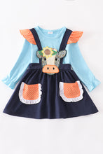 Cow applique dress suit