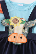 Cow applique dress suit
