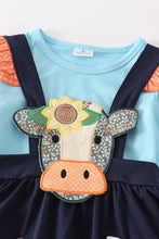 Cow applique dress suit
