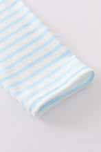 Blue candy cane embroidery boy set - ARIA KIDS